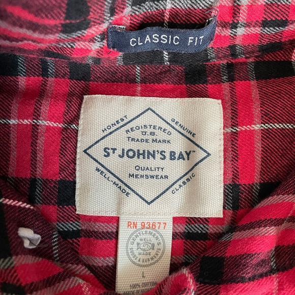 Red and Black Button Down - Picture 5 of 5